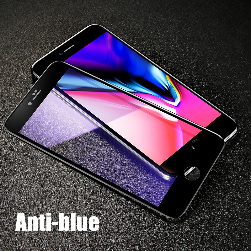 【Anti-blue】5D IPhone X 8 6 6s Plus 7 XS MAX XR X  9H tempered glass screen protector