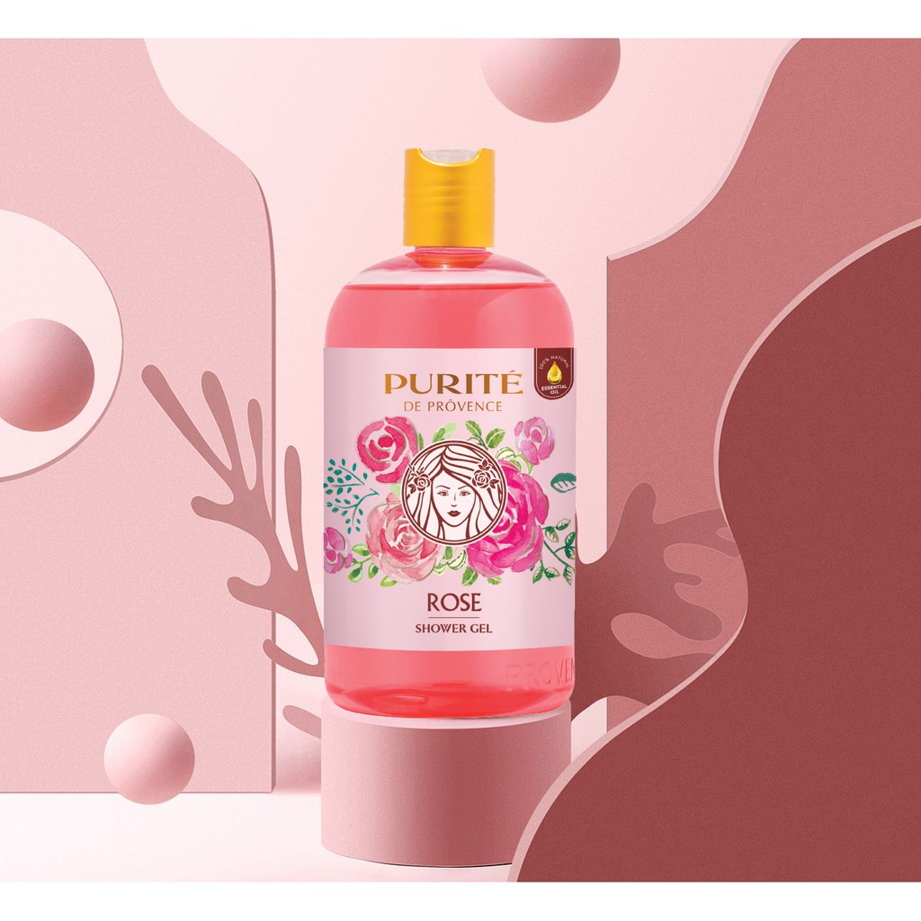 Sữa Tắm Purité Rose Shower Gel Mềm Mịn Da Hương Hoa Hồng 500ml