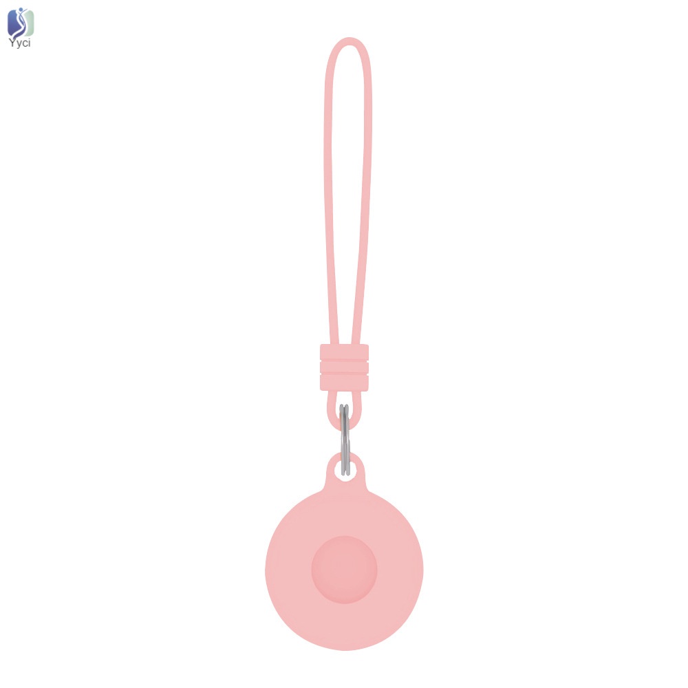 Vỏ bảo vệ hộp sạc tai nghe Airtags bằng silicon kèm dây đeo và móc xỏ ngón tiện dụng | BigBuy360 - bigbuy360.vn