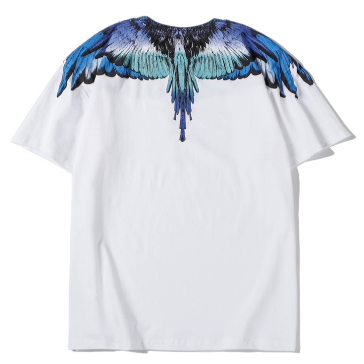 Áo thun cotton MARCELO BURLON in họa tiết thời trang cho nam và nữ