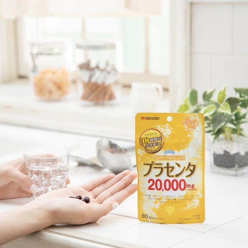 Viên Uống Nhau Thai Đẹp Da Chống Lão Hóa Maruman Premium Placenta Nhật Bản