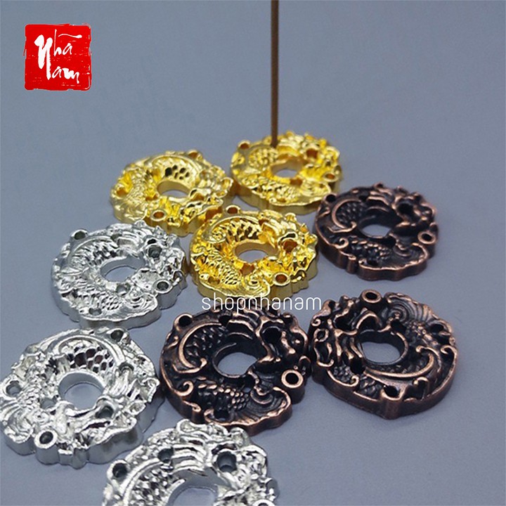 Đế cắm nhang vòng, đặt hương cây hình rồng thắp hương để lư trầm phụ kiện thác khói