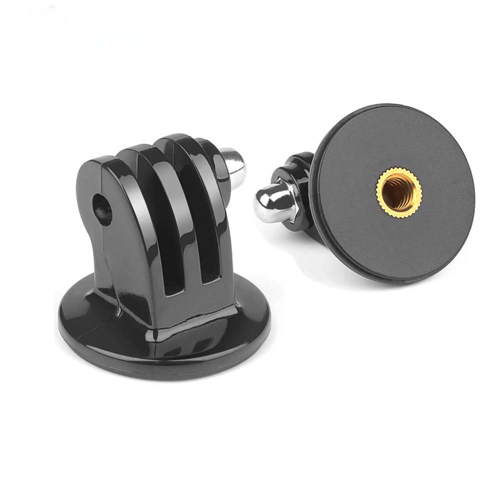 Ngàm Chuyển Đổi Gậy Ba Chân Màu Đen Lỗ 1 / 4 inch Cho gopro hero 12 11 10 9 8 sjcam yi lite 4k + h9r