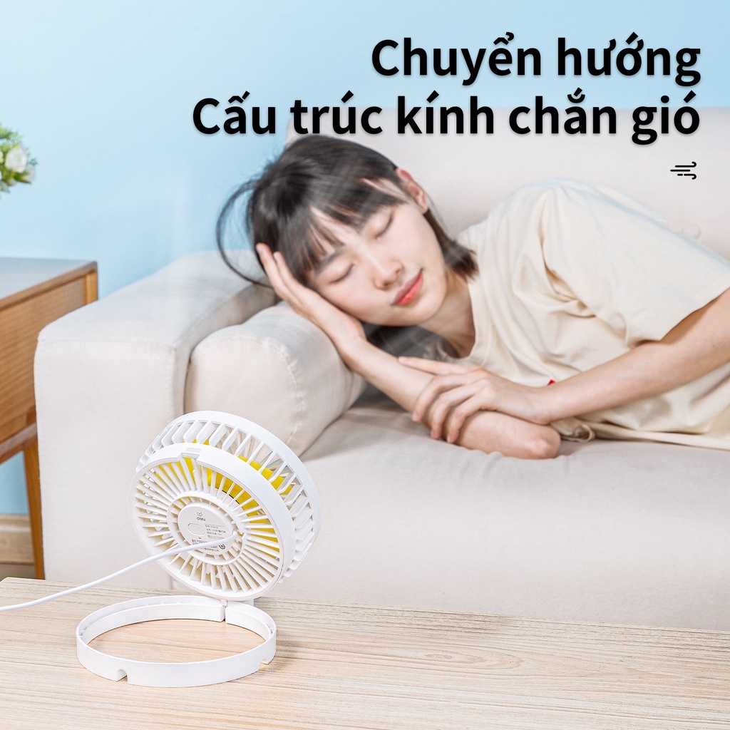 Quạt Cầm tay - Để bàn mini Deli - 85801 / 85810 / 81809 - vpp Diệp Lạc (sỉ/lẻ)