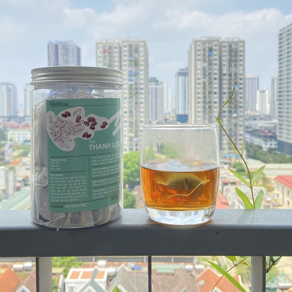 Trà Gạo Lứt Đỗ Đen Hoa Nhài Detox Thanh Lọc Minhtea detox giúp thon gọn sảng khoái ngủ ngon tốt cho sức khoẻ GÓI DÙNG TH | BigBuy360 - bigbuy360.vn