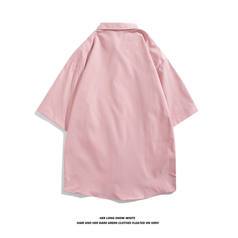 Áo Sơ Mi Tay Ngắn Dáng Rộng In Họa Tiết Hoạt Hình Phong Cách Hàn Quốc Thời Trang Mùa Hè 2022 Cho Nam