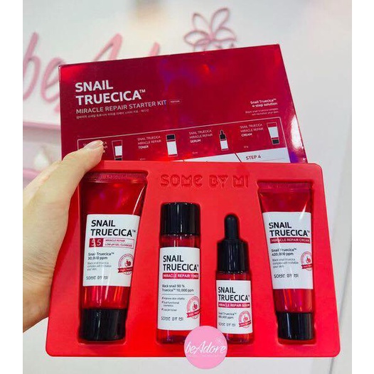 Bộ Chăm Sóc Da Some By Mi Snail Truecica Miracle Repair Starter Kit