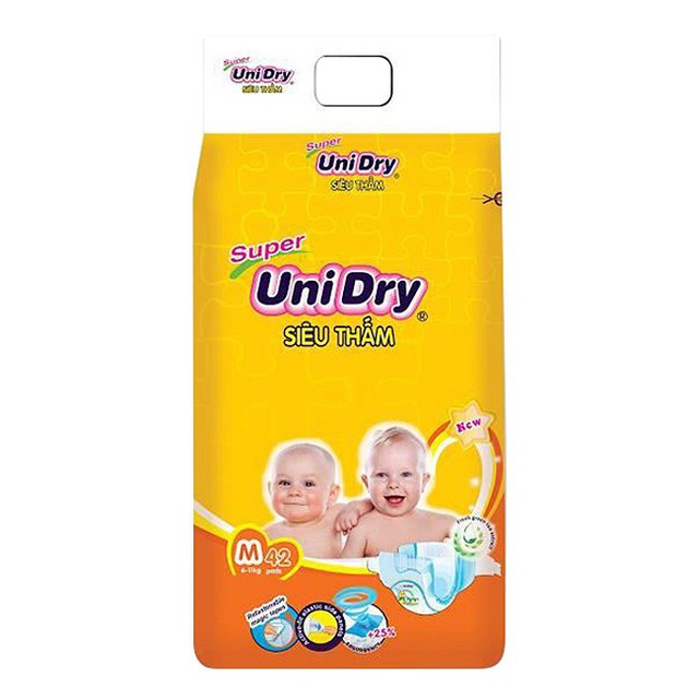 Tã Dán UniDry Super Bịch Đại Đủ Size S46/M42/L38/XL34