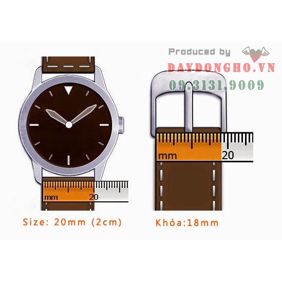 TẶNG KÈM DỤNG CỤ THAY KHOÁ Khóa Bướm dây da size nam nữ khắc Seiko