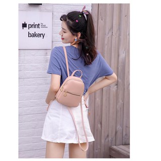 [SIÊU SALE] Ba lô da nữ nhỏ xinh, ba lô nữ, ba lô mini dạo phố, thiết kế hiện đại thời trang, chất liệu da PU bền đẹp