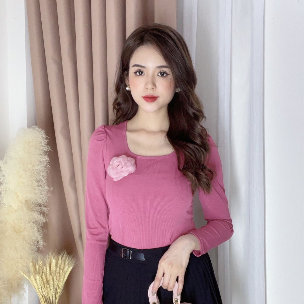 Áo len tăm cao cấp giá rẻ giữ nhiệt nữ có đủ các  size từ S đến xxl