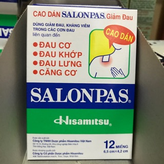 Salonpas Miếng Dán Giảm Đau Nhức