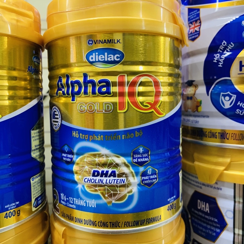 Sữa bột Alpha IQ Gold Vinamilk số 1 và 2 400G