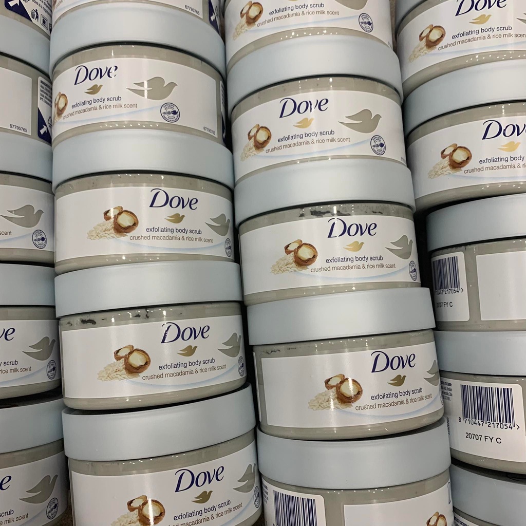Kem tẩy da chết body DOVE Exfoliating Body Polish