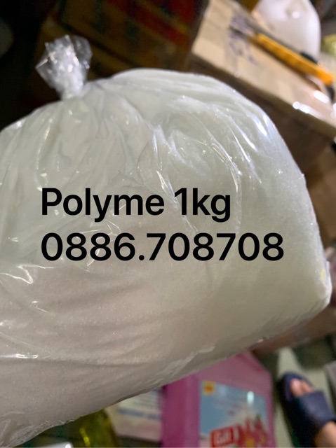 Bột polymer xử lý khác thải 1kg(hồ thủy sinh)