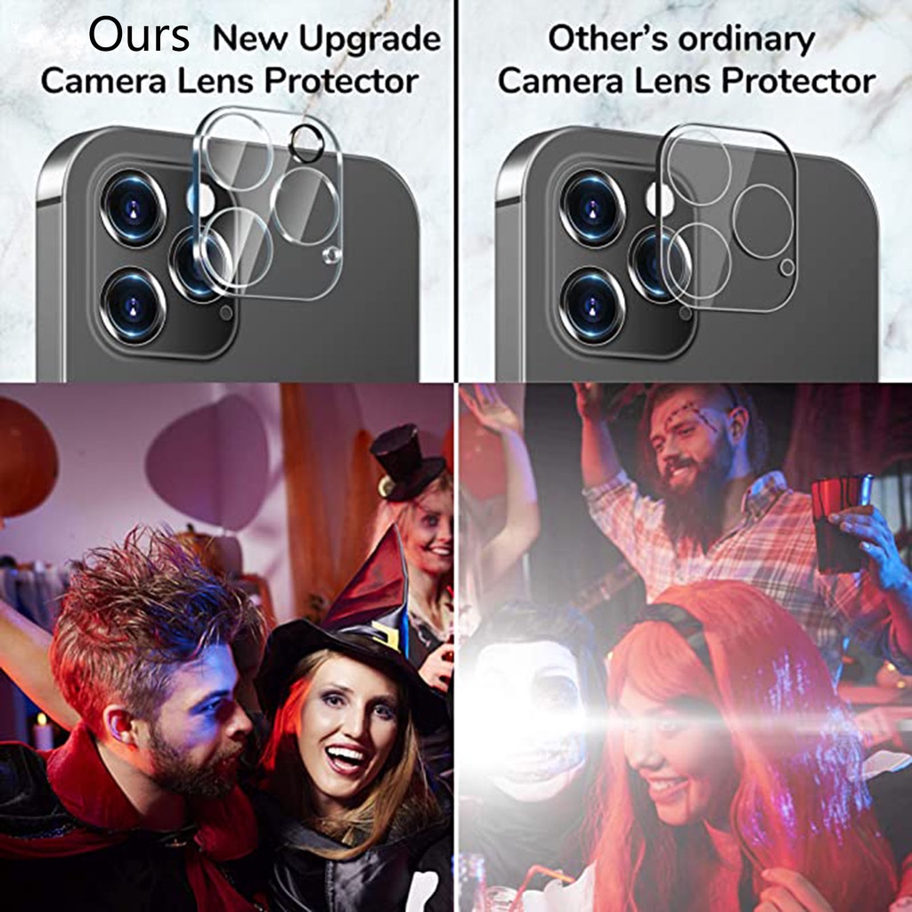 1 Kính Cường Lực Bảo Vệ Camera Cho Iphone 12 13 14 Pro Max 12 Mini 11 12 13 14 Pro Max