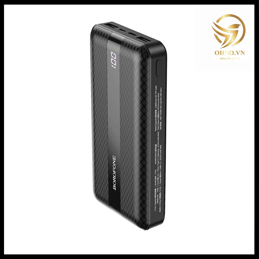 Pin Sạc Dự Phòng Điện Thoại Borofone CT2A 20000mah Sạc Dự Phòng Mini Đa Năng Dung Lượng Lớn - OHNO Việt Nam