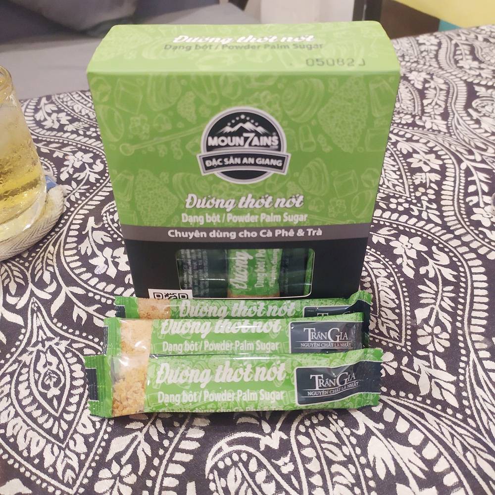 [ĐẶC SẢN AN GIANG] Đường thốt nốt bột hữu cơ hiệu Trần Gia dạng gói chuyên dụng cho uống trà, cà phê - HSD 2 năm | BigBuy360 - bigbuy360.vn
