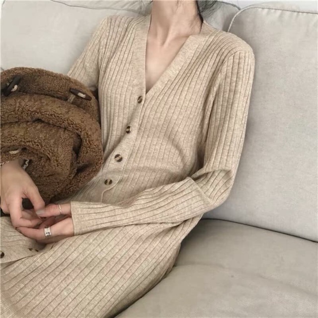 Váy len cài khuy (Order 7-10 ngÀy)