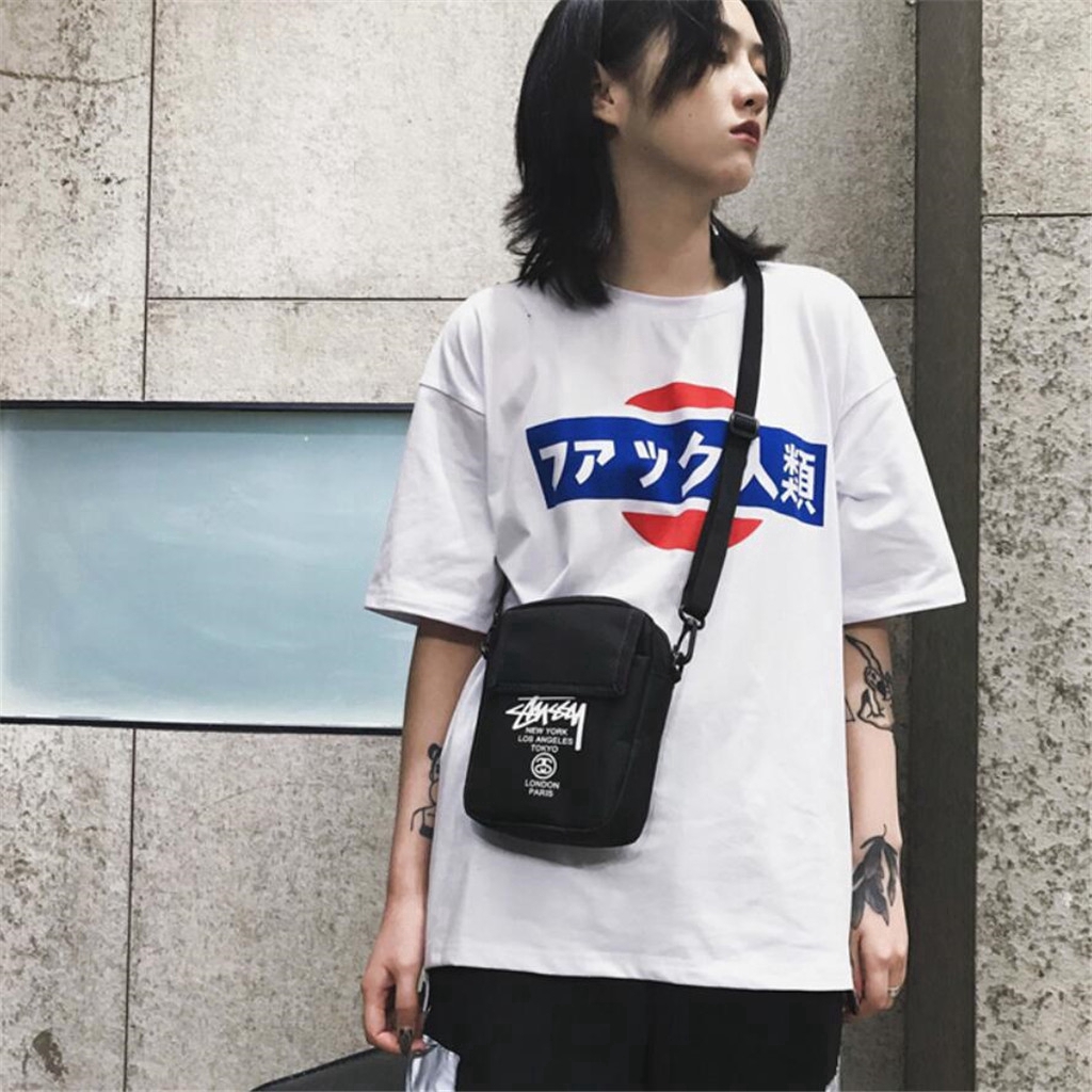 Túi đeo vai bằng oxford phong cách unisex Nhật Bản