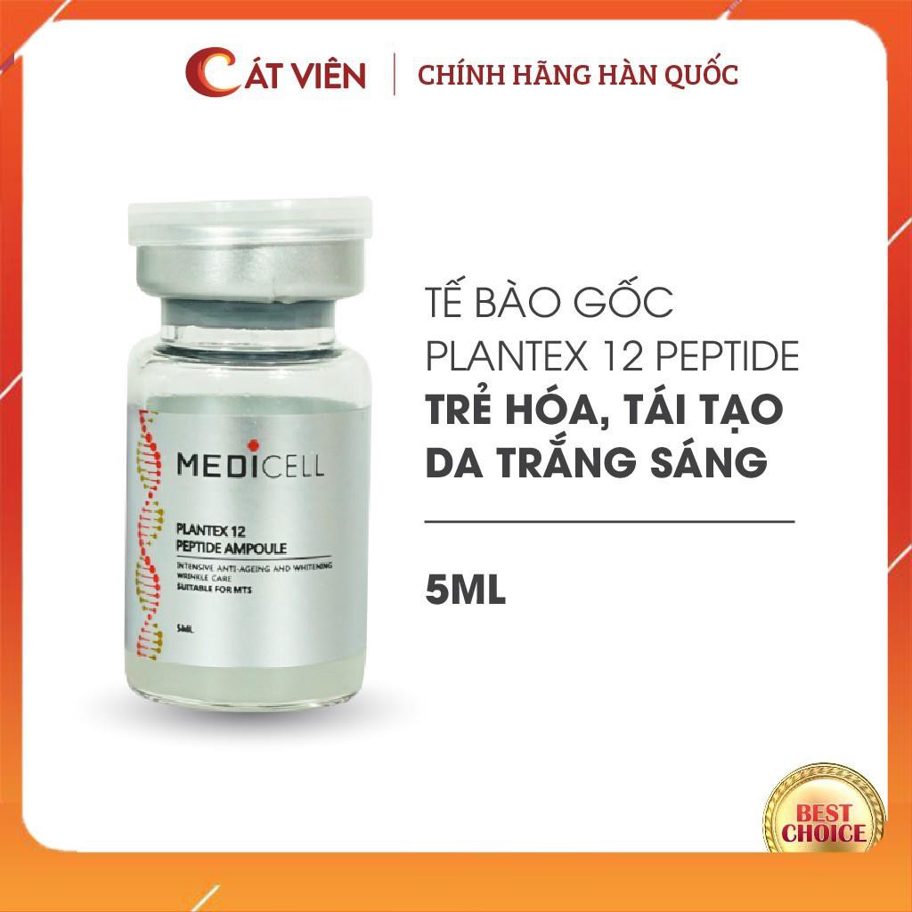 Tế bào gốc tái tạo da Plantex Medicell, chăm sóc da lăn kim, làm trắng da mờ thâm, se khít lỗ chân lông - lọ lẻ 5ml