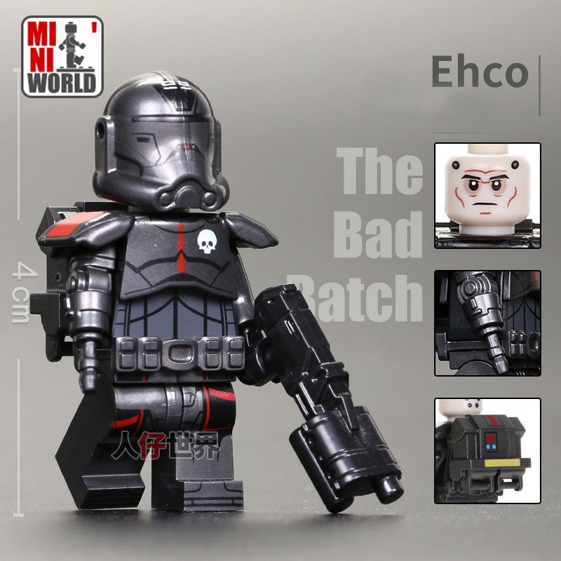 Bộ Đồ Chơi Xây Dựng Mini Cho Bé Đi Săn Trer Echo Star Wars The Bad Batch Wfes Wre Chéo Tr1047