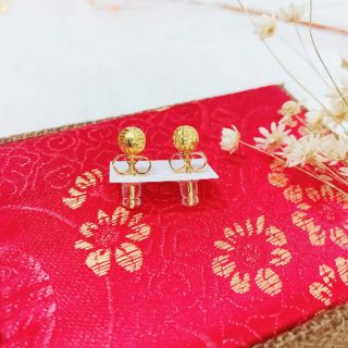 Bộ trang sức bi đồng non mạ