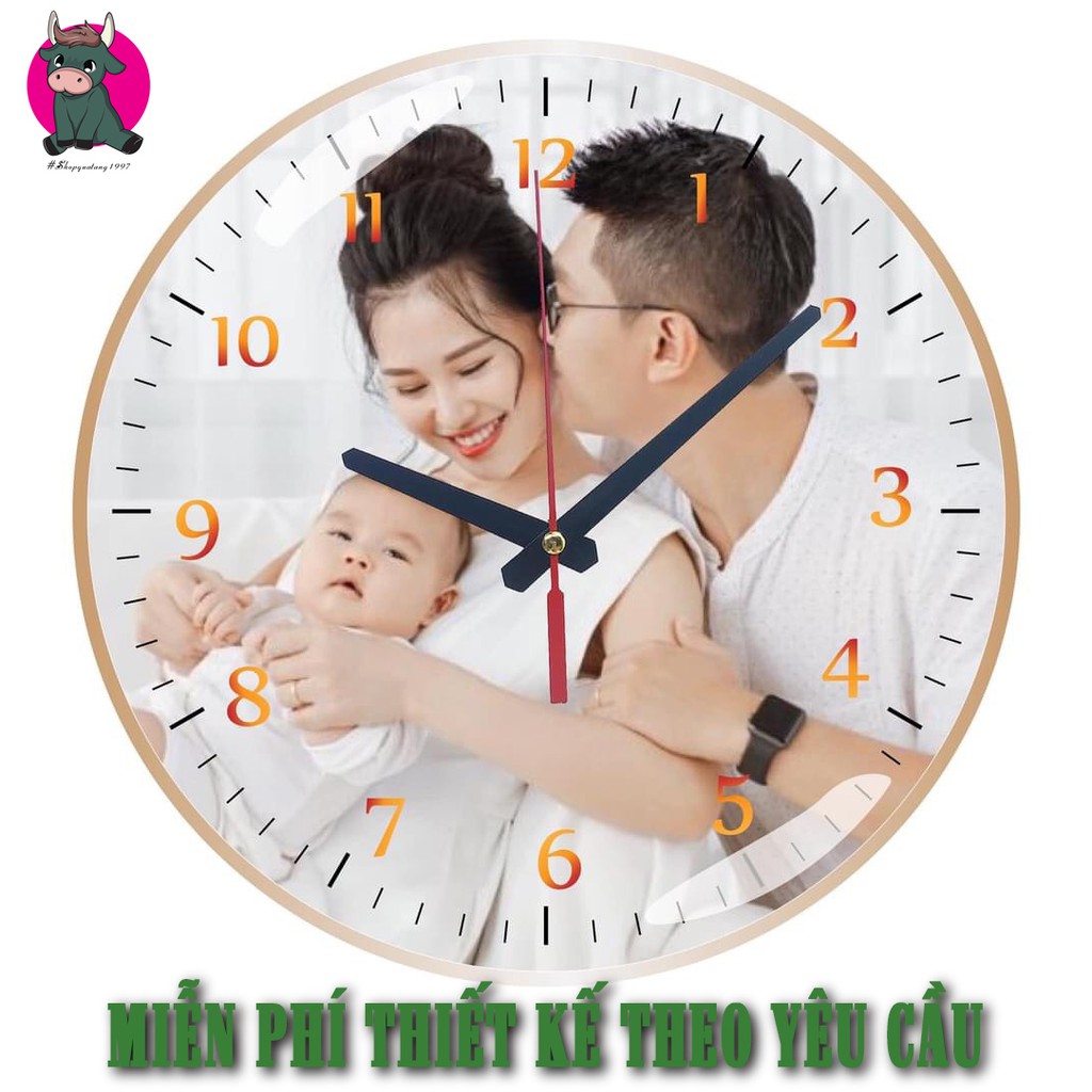 Đồng hồ treo tường in hình theo yêu cầu