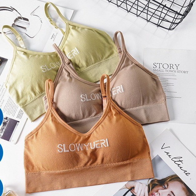 Áo Bra Tập Gym, Áo Ngực Không Gọng, Bra Nữ 2 Dây Mút Mỏng ZANA BRA B7701