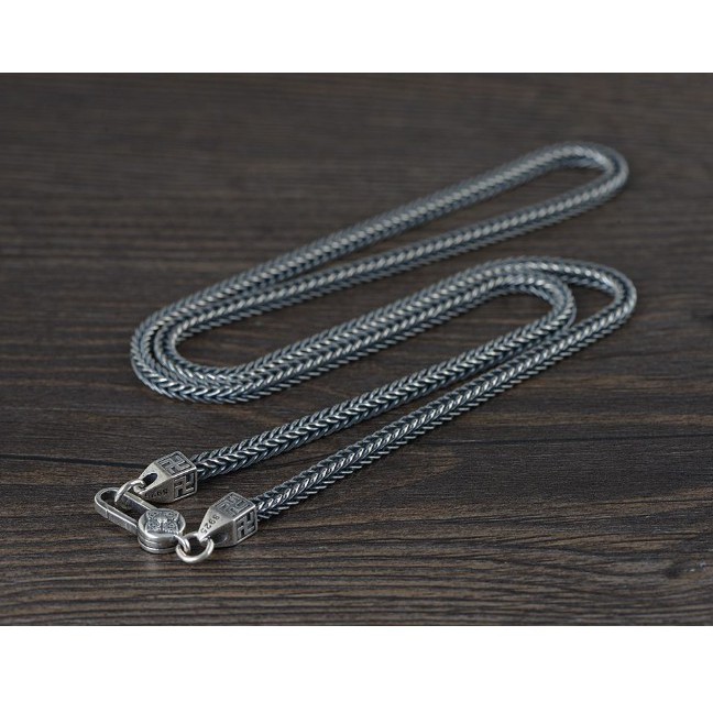 DÂY CHUYỀN BẠC THÁI CHỮ VẠN - VC120
