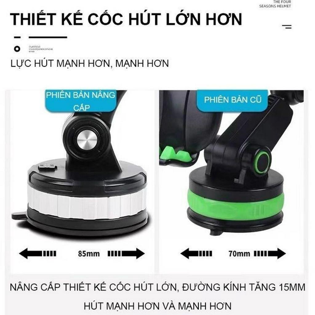 Giá Đỡ Điện Thoại Ô Tô, Kẹp Điện Thoại Ô Tô Hút Kính, Gắn Taplo, Giá Đỡ Điện Thoại Xoay 360 Độ Thông Minh