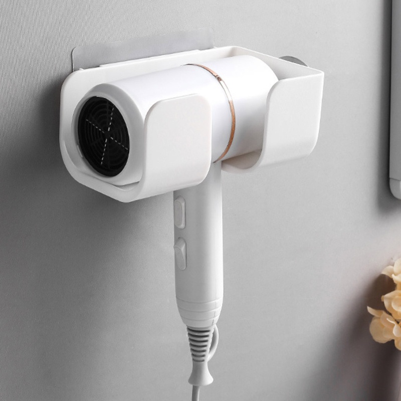 Giá Đỡ Máy Sấy Tóc Gắn Tường Tự Dính Bằng Nhựa Tiện Dụng