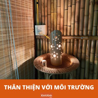 Đèn trang trí ống tre