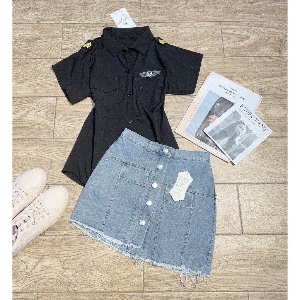 áo sơ mi cơ trưởng xinh | BigBuy360 - bigbuy360.vn