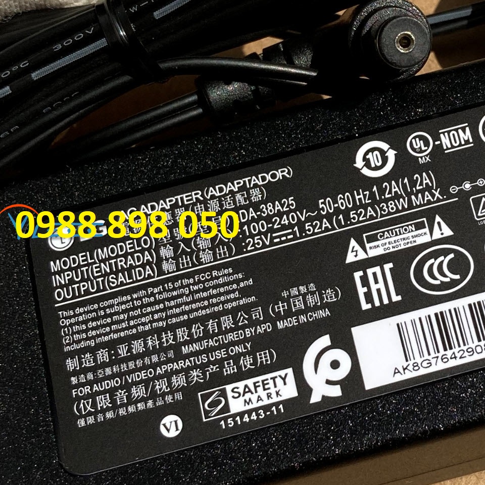Cục nguồn LG 25V 1.52A cho loa soundbar chính hãng