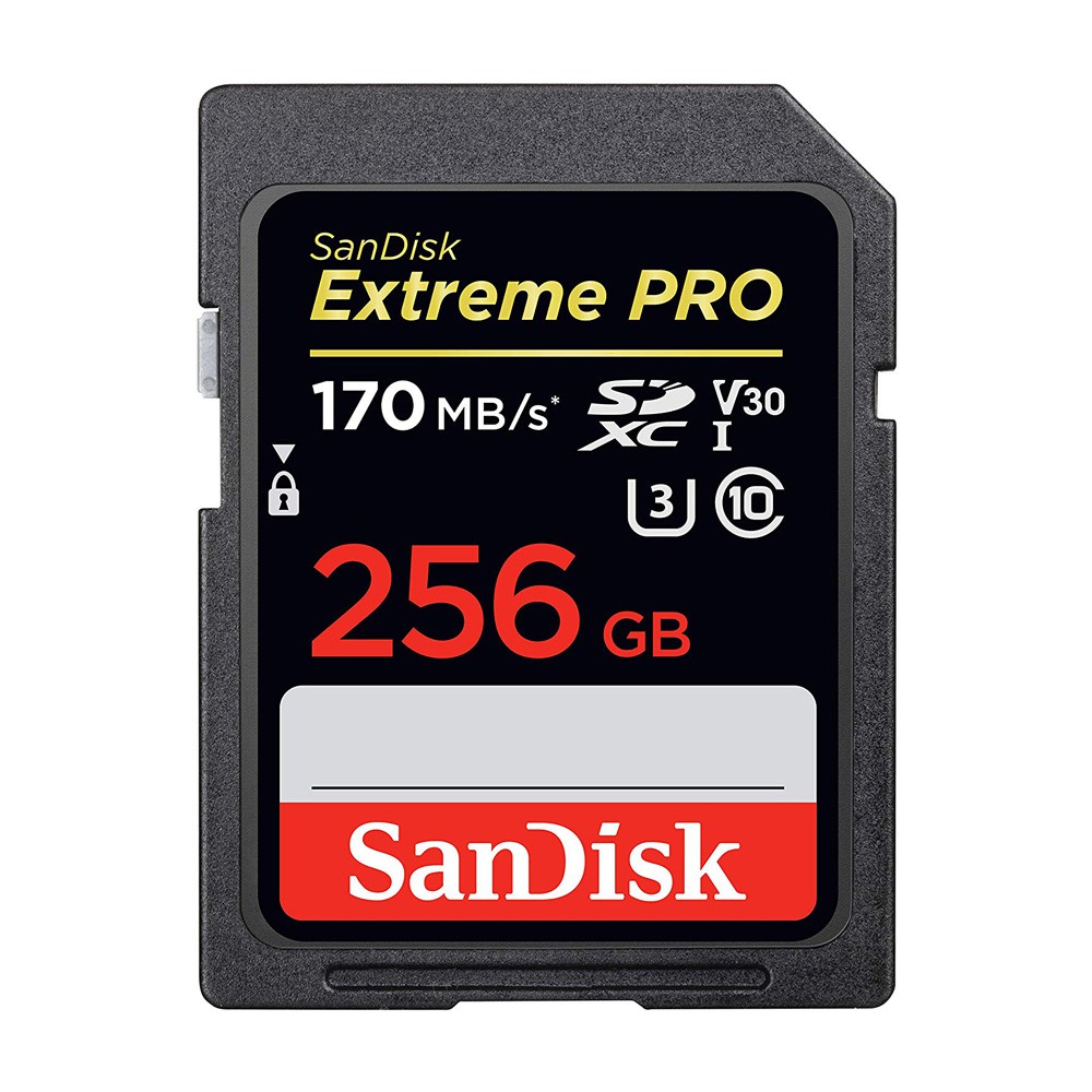 Thẻ nhớ SDXC SanDisk Extreme Pro U3 V30 1133x 256GB 170MB/s (Đen)