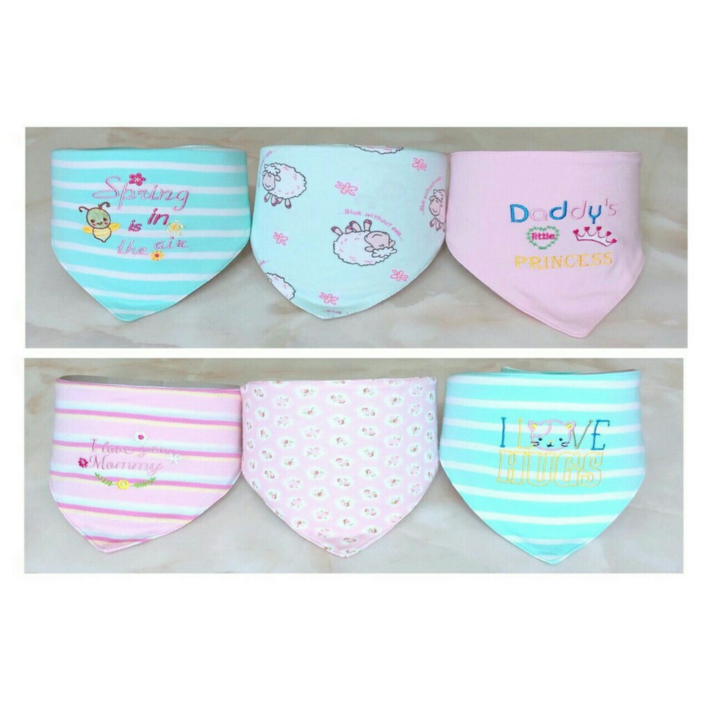 Set 3 yếm cao cấp BABY cho bé trai - bé gái hàng VN xuất khẩu [ ẢNH THẬT]