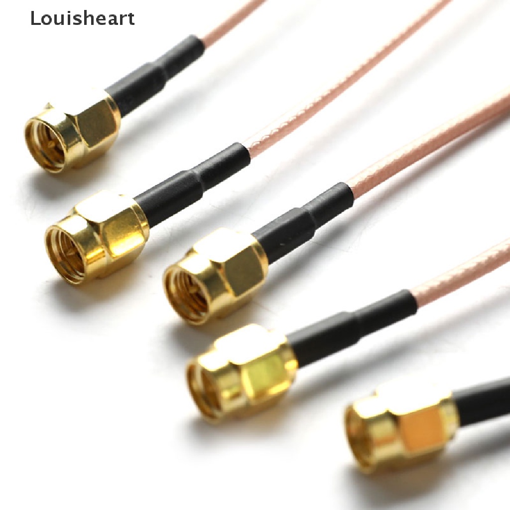 [Louisheart] RG316 Cable Jumper Pigtail UHF SO239 Female PL259 to SMA Male Plug Crimp Adapter New Stock