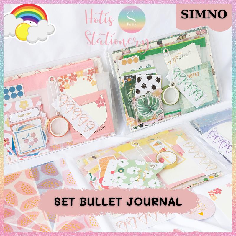 [HOTIS] Set 107 món SIMNO trang trí sổ bullet journal, làm thiệp, quà tặng