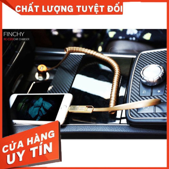 [GIÁ RẺ NHẤT] [CHẤT LƯỢNG SỐ 1]    BỘ SẠC ĐIỆN THOẠI TRÊN Ô TÔ REMAX RCC-103 ✓ ✓