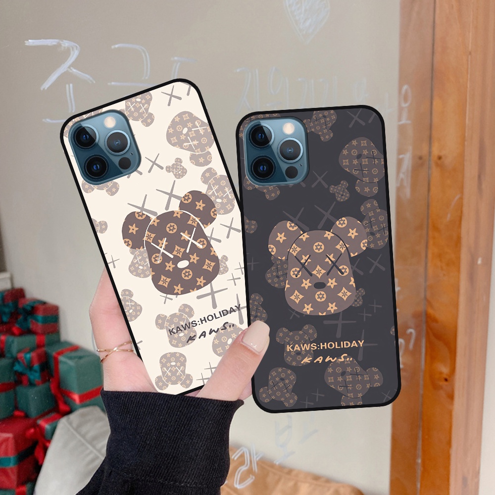 Ốp I.p.h.o.n.e 12 12 Pro 12 Pro Max 12 Mini in hình họa tiết Mountain, Be@rbrick dễ thương (T13 - T18)