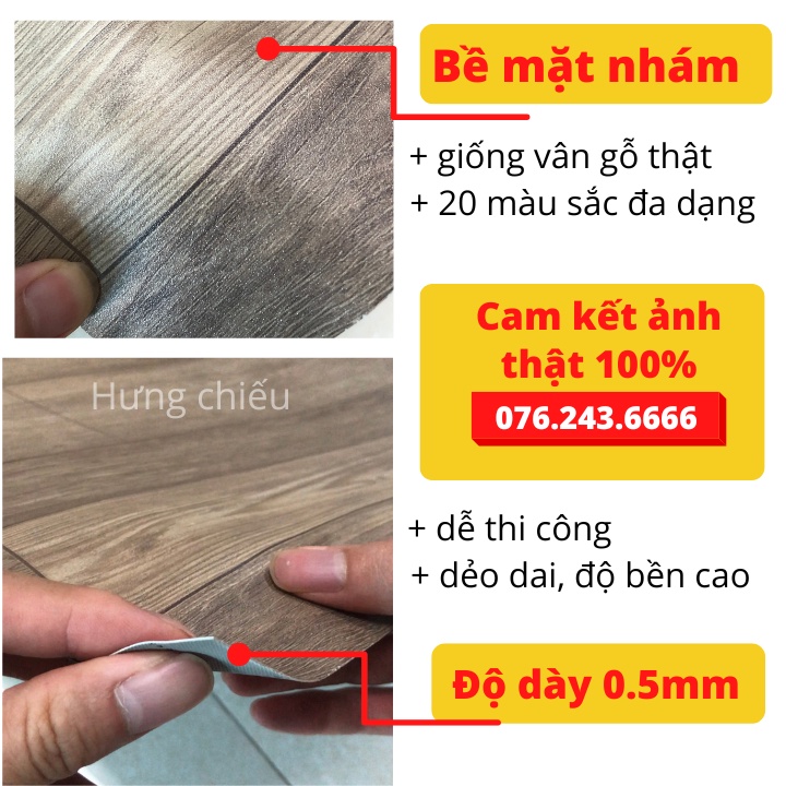 Thảm lót sàn simili vân gỗ, tấm simili dán sàn giả gỗ nền nhà nhựa pvc nhám xám chống nước 0.5mm giá rẻ