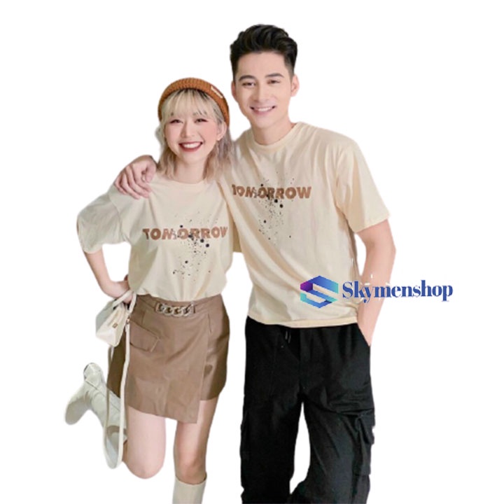 Áo thun nam nữ cặp đôi đẹp Thun Cotton 100% skymenfashion shop - ATC25