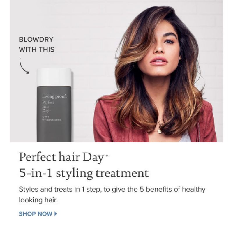 [ Minisize 30ml ] Kem dưỡng giữ nếp tóc 5 trong 1 Living proof Perfect hair day 5 in 1 styling treatment