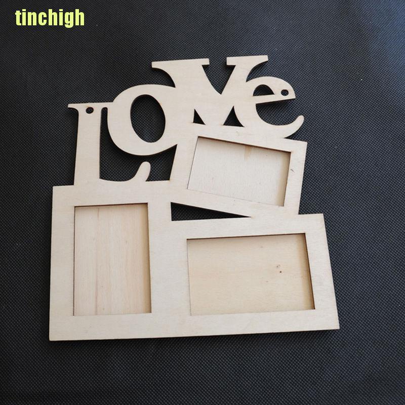 Khung ảnh gỗ hoạ tiết chữ Love thời trang tiện dụng
