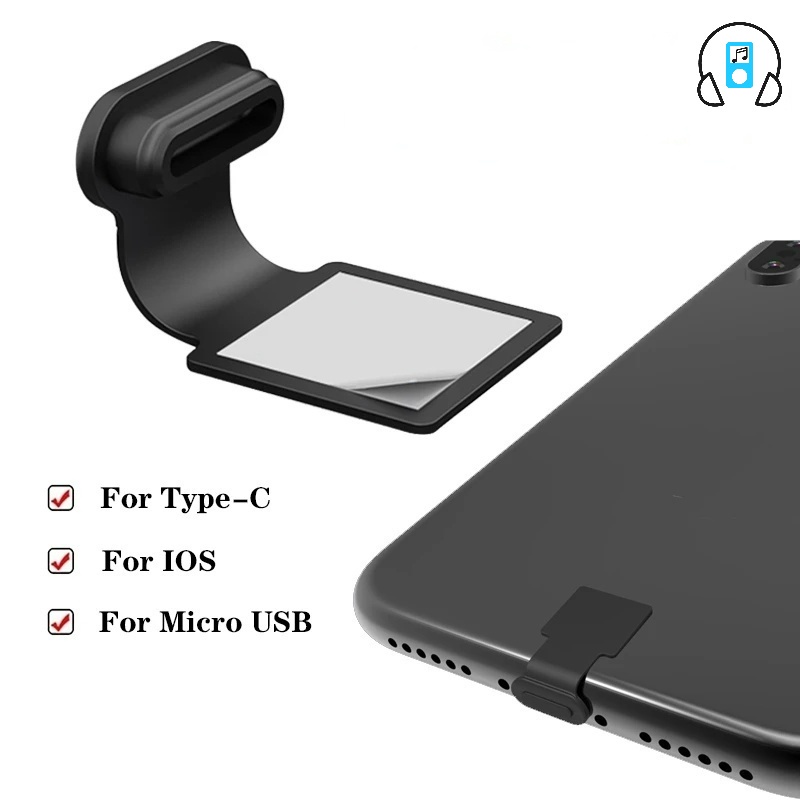 Phích Cắm Sạc Cổng USB Type-C/IOS Chống Bụi/Chống Thấm Nước Tiện Dụng Cho Micro USB/IOS