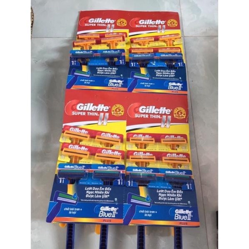 COMBO 3 BÀN CẠO RÂU KÉP HÀNG GILLETTE BULU2 SNAR PHẨM MẪU MỚI