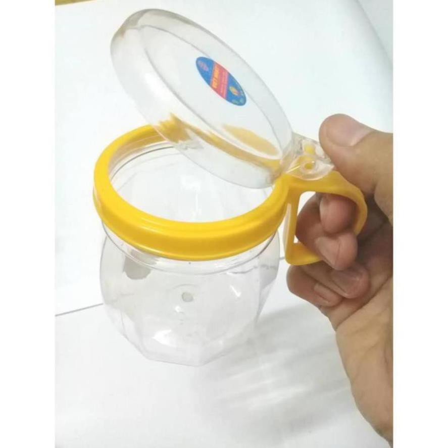 ( hang hot) Bộ 3 hộp hũ đựng gia vị nắp bật tiện dụng hàng chính hãng nhựa Việt Nhật