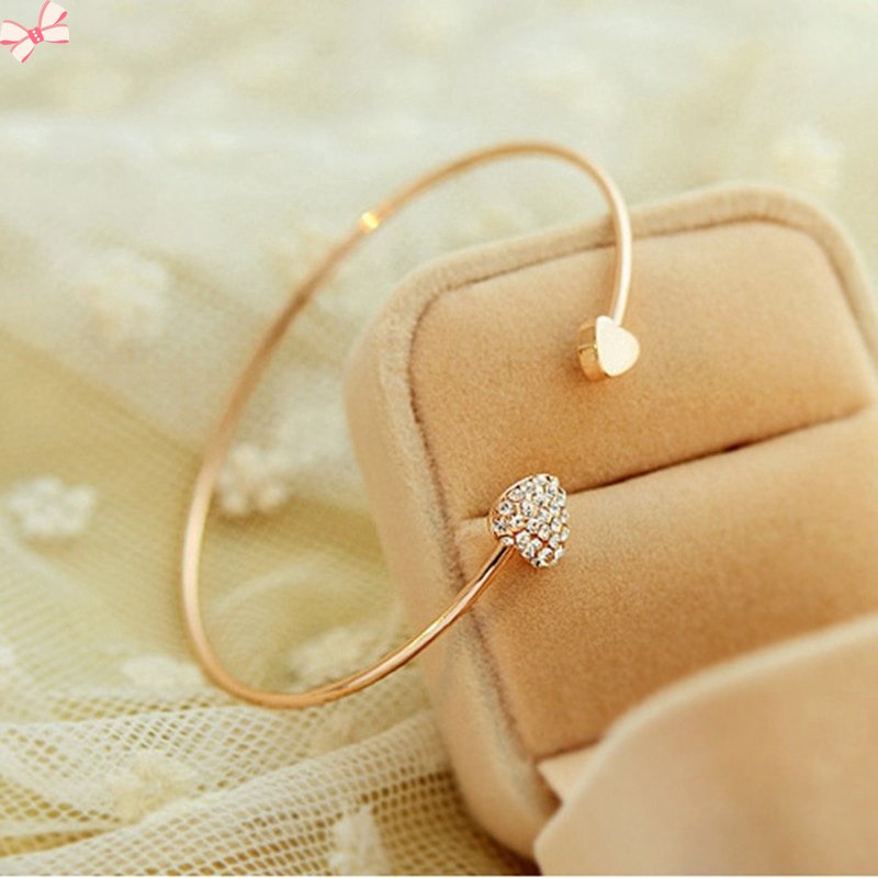Vòng Tay / Vòng cổ Mặt Trái Tim Mở Thời Trang Cho Nữ