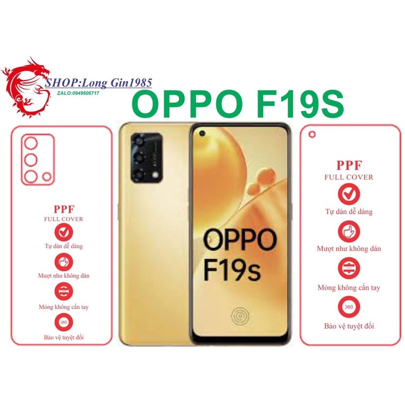 Oppo F19s miếng dán trong Ppf mặt sau và mặt trước chống va đập chống trầy xước